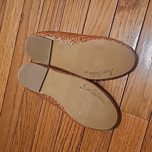 Girl's Sam Edelman Felicia Flats size 2 orange/peach great for fall - Picture 3 of 3